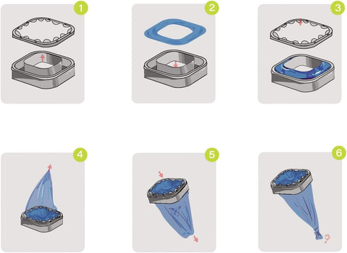 Cat Litter Refills Pack of 9 Compatible with Your Litter Refill Cartridge
