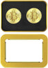 Scott Edward 2pcs Bitcoin Golf Ball Marker with Magnetic Hat Clip, Unique Golf Gift Ideas for Men and Women