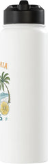 Souvenir Shirt California Citrus Sunshine Vintage Graphic Souvenir Stainless Steel Insulated Water Bottle