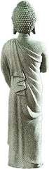 Japanese Sandstone Buddha Statue - Handmade 7.1” Zen Buda Sculpture for Aquarium Decorations, Pagoda Garden Decor