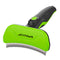 Pet Grooming Brush for Dogs and Cats, Self-Cleaning Undercoat Deshedding Tool, Green Hair Brush