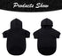 KOOLTAIL Basic Dog Hoodie, Soft and Warm Dog Sweater with Leash Hole, Black M for Small Medium Large Dogs