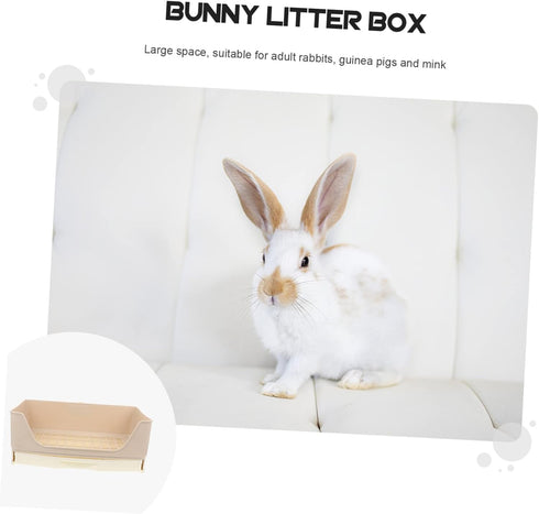 Chinchillas YARNOW Rabbit Toilet Tray Box Large Pet Potty Trainer for Rabbits Guinea Pigs and More Non Slip Design