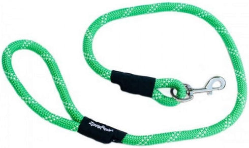 ZippyPaws Climbers Rope Heavy Duty Dog Leash, 6 Feet Long, Blue, Durable 2/3'' Climbing Rope