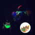 eecoo Realistic Fake Fish, Luminous Ocean Tropical Angel Fish Aquarium Ornament, Decoration for Fish Tank (Orange)