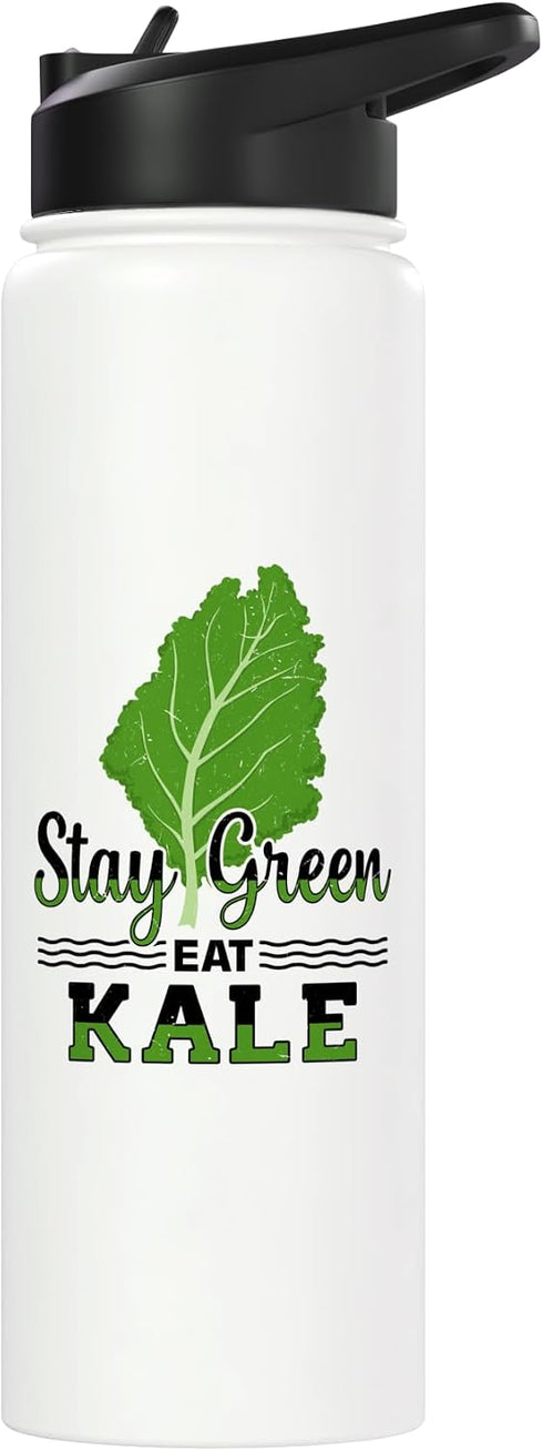 Kale Vegetarian Vegan Vegetables Veganism Kale Vegan Vegetarian Healthy Vegetables Lover Stainless Steel Insulated