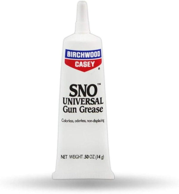 Birchwood Casey SNO Universal Gun Grease, 0.5oz Tube | Semi-Clear Non-Staining Metal