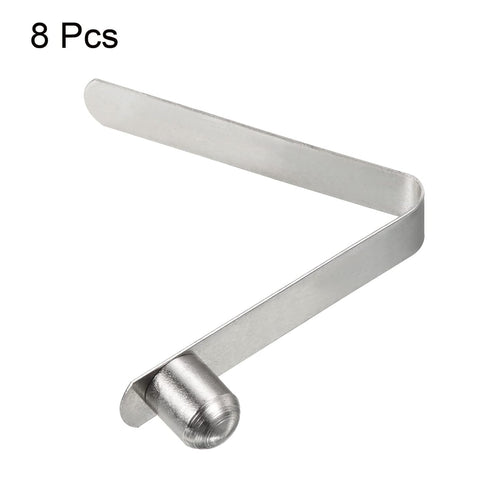 PATIKIL 8 Pack 8x6.5mm Kayak Paddle Snaps, Steel Button Locking Tube Spring Clips for Camping Awning Tent Pole