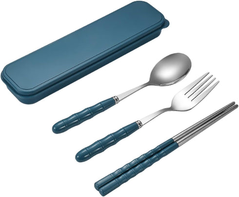 Generic Set Set, Set Portable Utensils with Case, Travel Utensils with Case, Travel Cutlery Reusable Camping Utensil