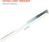 Extra Long Tweezers, 18.9 inch Stainless Steel Feeding Tongs for Fish Tank and Aquascaping