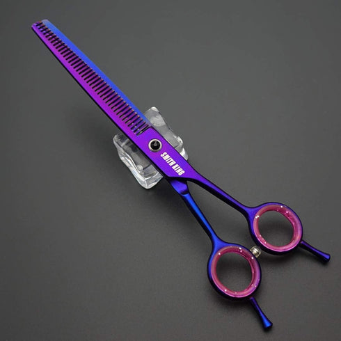 Professional Dog Grooming Scissors Set 7.0 inches - Straight, Thinning, Curved, Chunkers & Comb, 5pcs