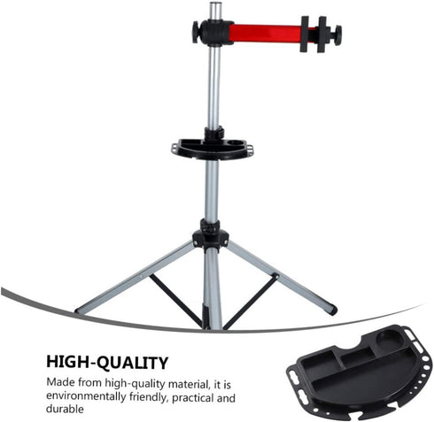 1pc Toddmomy Repair Bike Repair Station Portable Work Bench Mechanic Tool Storage Shelves Plastic Tripod Base Stand