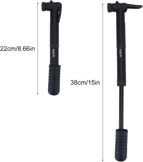 Keen so Mini Bike Tire Inflator Pump, Hand Air Pump Valve, 120 Psi Cycling Accessory