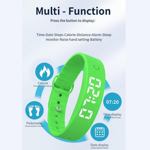 Fitness Tracker, No Bluetooth No App Required, Pedometer Watch with Steps Calories Sleep Tracker for Men and Women