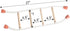 Armarkat Cat Wall Climber Series: Soft Ladder W1907E, natural beige