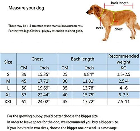 Winter Small Medium Dog Coat, Hooded Four-Legged Jacket Cotton-Padded for Puppy Cat Doggie Pets (Small, Navy)