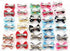 20Pcs Dog Hair Clips - Heart Sunglass Pet Hair Bows, Multicolor Alligator Hairpins for Small Animals