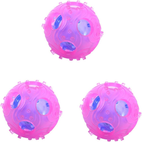 3pcs POPETPOP Interactive Treat Dispensing Rubber for Dogs Engaging Food Release Toy for Training and Mental Random