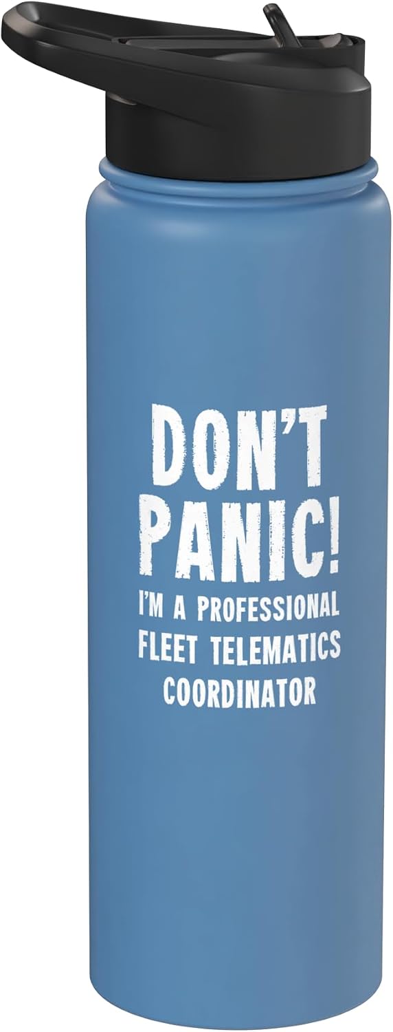Fleet Technology Department T-Shirts & Gifts Fleet Telematics Coordinator Stainless Steel Insulated Water Bottle