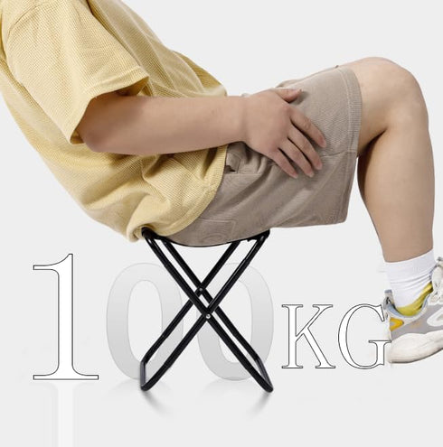 SLTG2020 10.2 10.2 11 inches Portable Folding Camping Stool, Lightweight Aluminum Frame, Black Oxford Fabric, x x