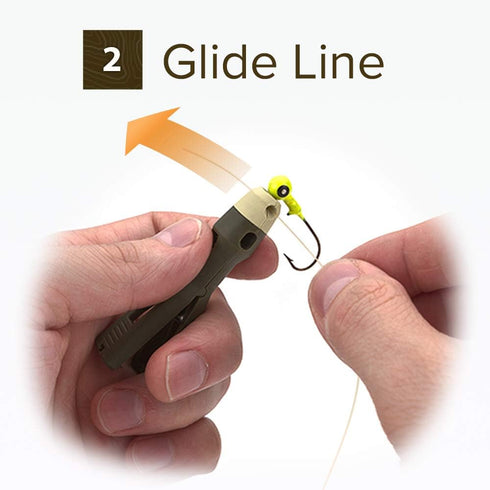 Fly and Ice Fishing Knot Tying Tool, Easily Tie Hooks, Jigs, and Flies, Clip Fishing Line