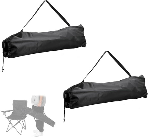 JYMBER 2-Pack Camp Chair Replacement Bag,39.37 Inches Camping Folding Chair Replacement Bags,Portable,Durable,with Shoulder