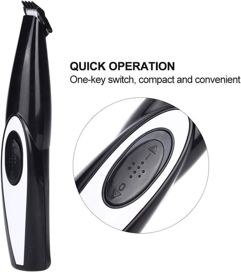Shanrya Trimmer Trimmer Trimming Electric Pet Pedicure Tool, Dog Paw Low Noise Cordless Electric Mini Shaver Clippers