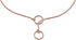 Alvalley Metal Chain Dog Show Collar, Adjustable Pet Slip Collar for Toy, Small, Medium, Large Dogs (Rose Gold, 14",