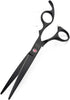 Moontay Professional 7.0" Dog Grooming Scissors Set - 4-Piece Straight, Upward Curved, Downward Curved,