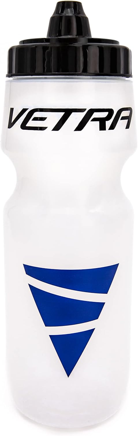 VETRA Sports 22 Ounce Squeeze Water Bottle, Leak Proof Valve for Running, Cycling, Soccer