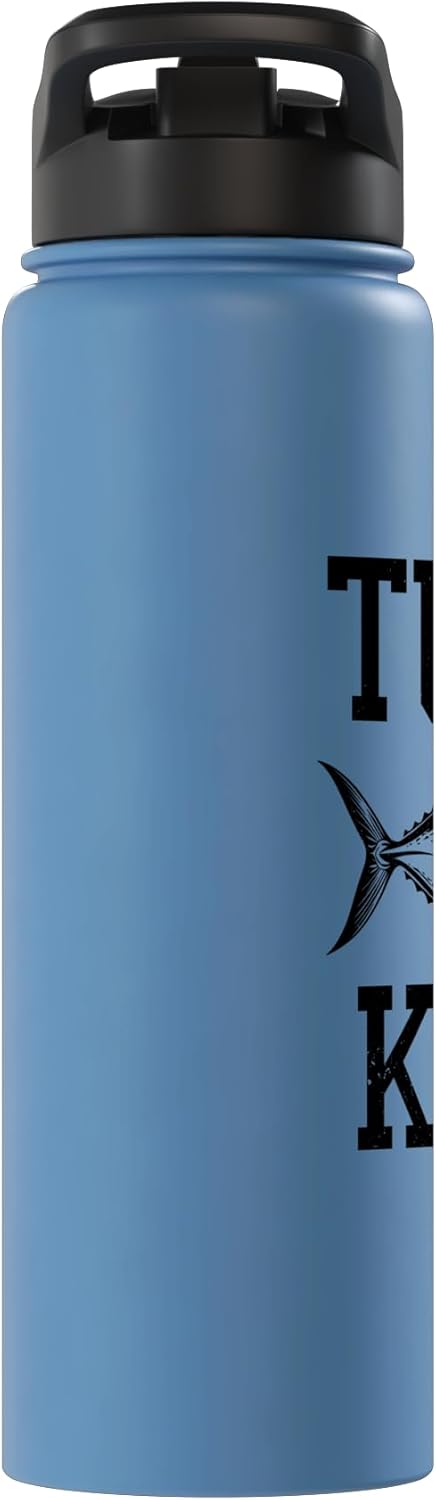 We Love Tuna Fishing - Apparel & Gifts Tuna King Yellowfin Bluefin Tuna Fishing Stainless Steel Insulated Water Bottle