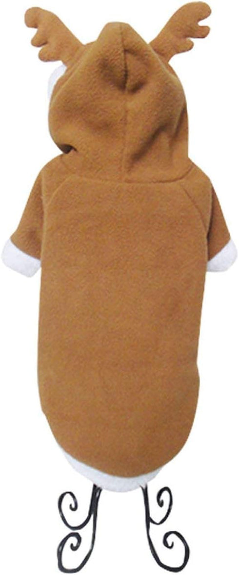Mogoko Dog Cat Christmas Reindeer Costume, Funny Pet Elk Cosplay Dress, 2XL Size