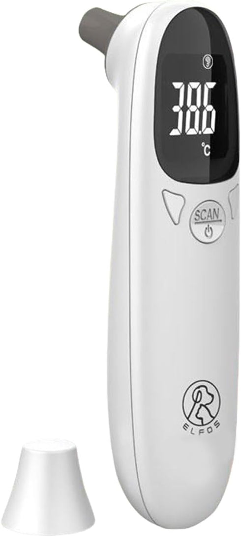 ZHORCIN Pet Ear Thermometer for Dogs, Cats, and Livestock, Digital Ear Thermometers, Rechargeable,