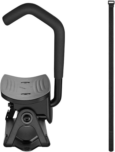 Monoprice On-Wall Rotating Vertical Bike Rack with Rear Tire Stop Tray, 66 lbs Capacity for Road and MTB Bikes