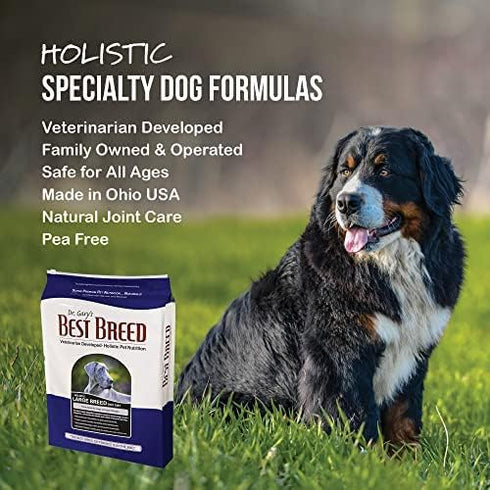 Best Breed Dr. Gary's Large Breed Dog Diet, Natural Dry Dog Food, 13 lbs, Made in USA