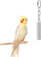 Stainless Steel Hanging Bite Toy for Bird Cage, Bell Toy for Parrot, Parakeet, Budgie, Cockatiel, Conure, African Greys