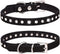 Puppy Dog Collar with Colorful Bling Crystal Diamond, Small Dog Cat Collars (XXS, Black)