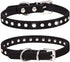Puppy Dog Collar with Colorful Bling Crystal Diamond, Small Dog Cat Collars (XXS, Black)