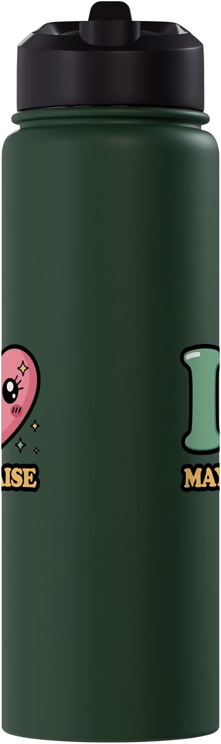 I heart Mayonnaise I love Mayonnaise Stainless Steel Insulated Water Bottle