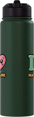 I heart Mayonnaise I love Mayonnaise Stainless Steel Insulated Water Bottle