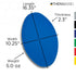 THERABAND Blue Foam Stability Trainer Pad, Intermediate Level, Balance Trainer & Wobble Cushion for Core Strength