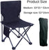 Bloepum Creamy White Small Outdoor Folding Chair, Camping Picnic Chair, Ultra-Light Portable Artist Sketching Chair