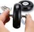 OwnMy Luggage Suitcase Replacement Wheels 60mm x 17mm, Rubber Swivel Caster Repair Kits, Set of 2