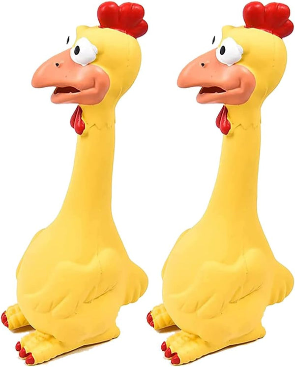 LONG RIVER Horse Toys, Rubber Chicken Squeaky Toys Play Reduce Separation Anxiety Fetch,Horse Play