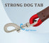 Short Dog Leash, 12 Inch Rope Traffic Handle Leash, 1/2" Strong Nylon Training Tab for Medium/Large/Ex-Large Dogs, Red