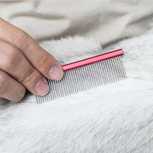 Pet Grooming Comb, Rat Tail Comb for Cat Hair Trimming, Dog Hairstyle Comb, Float Hair Removal for Home Grooming, One