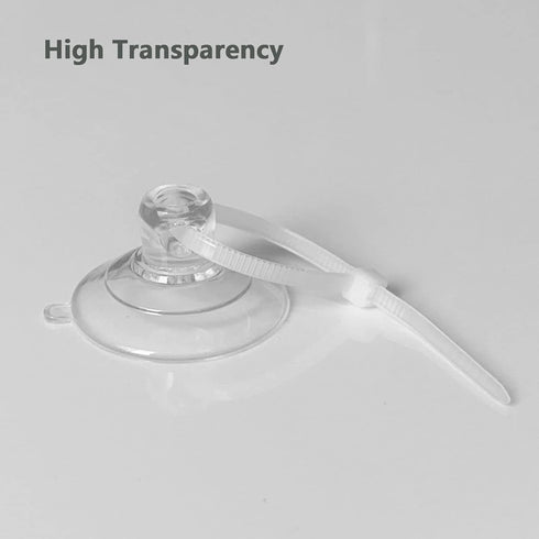 Aquarium Suction Cups, Heavy Duty with Adjustable Cable Ties, Dia.1.2"/1.8" Optional (1.8")