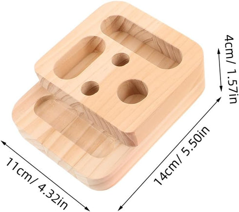 FESTFENDS 2Pcs Wooden Hangboard Rock Climbing - Hang Board for Climbing | Fingerboard | Arm Workout & Pull-Up Training
