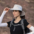 Women's Summer Sun-Hat - Ponytail Outdoor UV-Protection Mesh Wide Brim Foldable Hat with Ponytail Hole