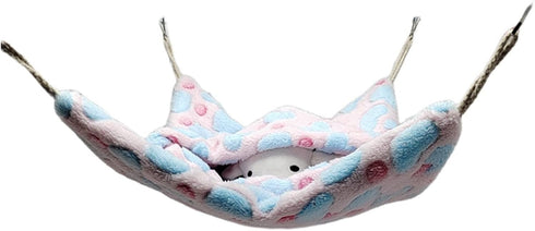 Small Animal Hanging Hammock, Pet Nap Sack Sleep Bag Bed for Ferret, Guinea-Pig, Sugar Glider, Hamster, Rat,